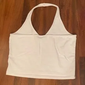 Brandy Melville Tops Brandy Melville White Halter Top Poshmark
